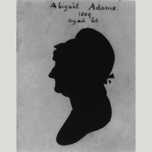 Abigail Adams, silhouette by Raphaelle Peale, 1804