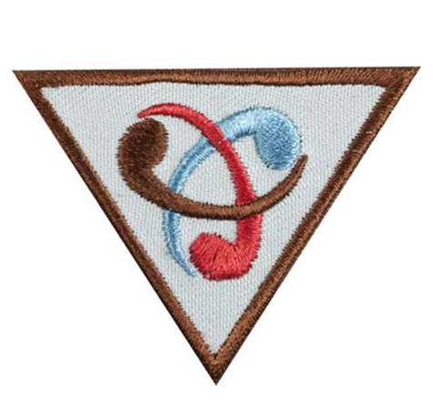 Triangular Brownie Inventor Badge