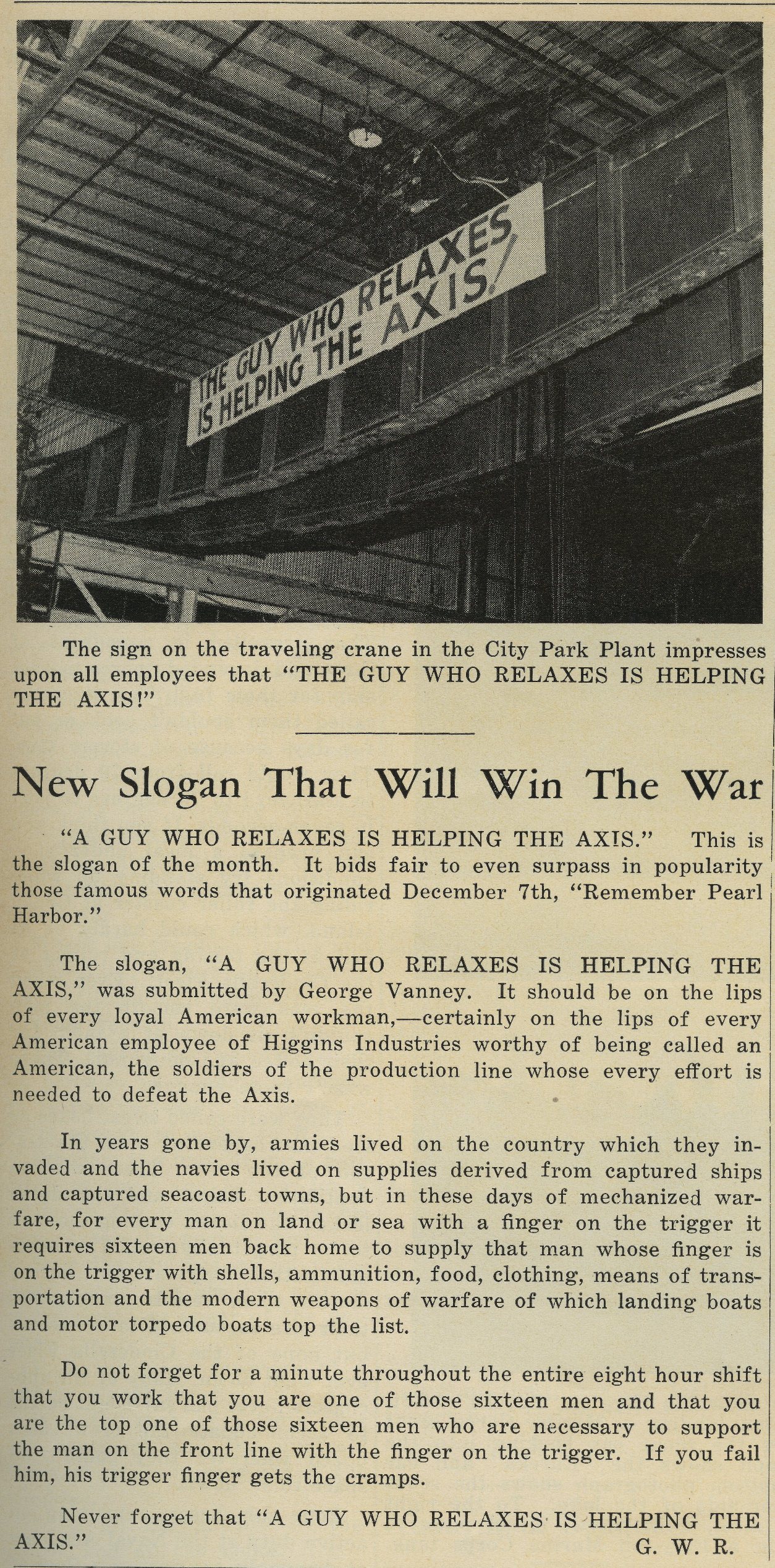 Article from The Eureka News Bulletin. Courtesy of The National WWII Museum