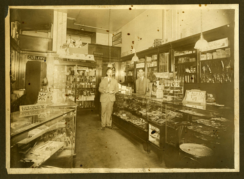 Interior of L. Herder & Son, branch store, 137 South 13th Street, Philadelphia, Pennsylvania, circa 1926-1931