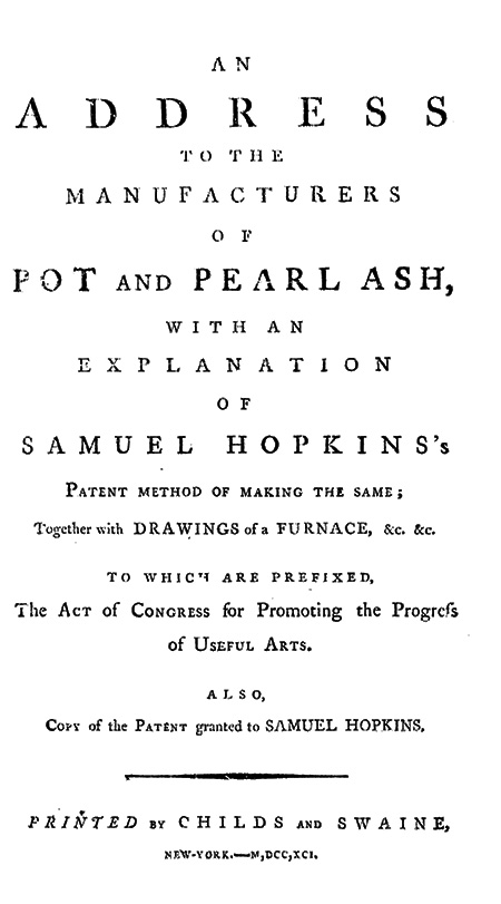 Title page of Hopkins’s address to manufacturers