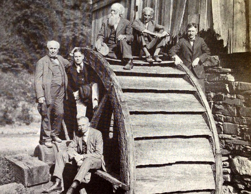 Edison with Henry Ford, Harvey Firestone, and others