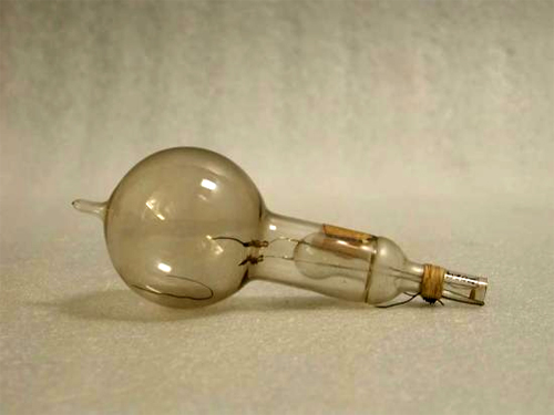 Edison light bulb from first public demonstration, 1879