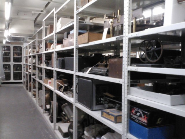 Inside the Physical Sciences collections storage area.