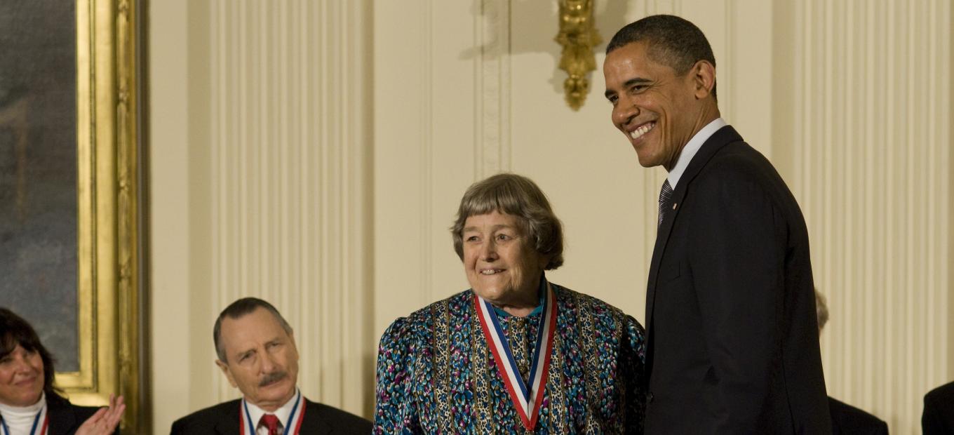 Yvonne Brill receives national medal from President Obama
