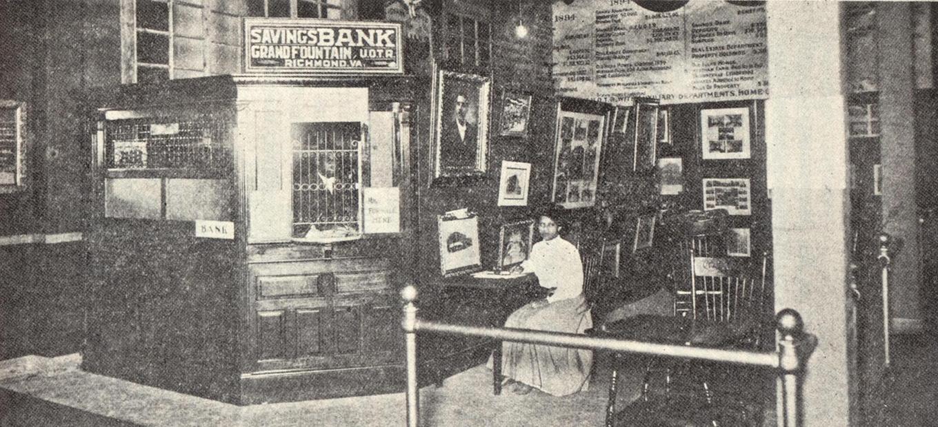 The Negro Building featured a working branch of the black-owned and operated True Reformer’s Bank of Richmond. 