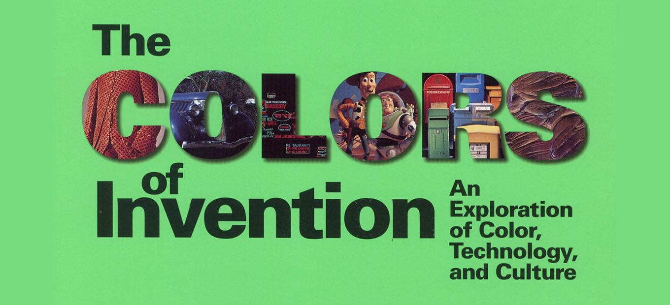 Colors of Invention program booklet cover in bright green