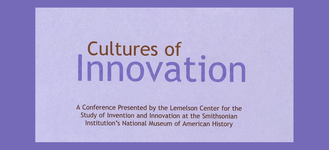 Banner with title "Cultures of Innovation"