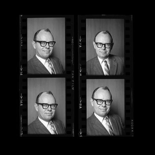 Film negatives of portrait of Elliot Sivowitch
