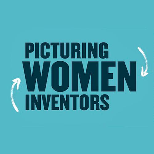 Title logo for Picturing Women Inventors exhibition